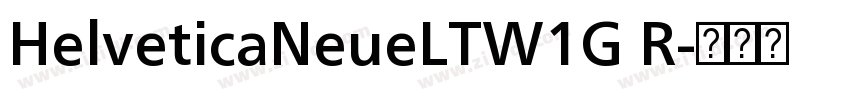 HelveticaNeueLTW1G R字体转换